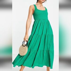 ASOS green maxi dress
